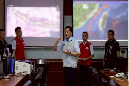 指揮官俞中將視導城鎮韌性演習整備