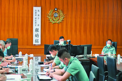 副指官程將軍主持軍紀安全宣教