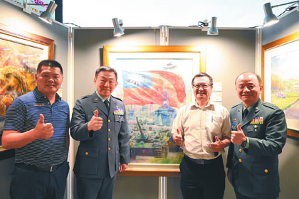 指揮官劉中將主持第45屆「金環獎」開幕典禮暨巡迴美展