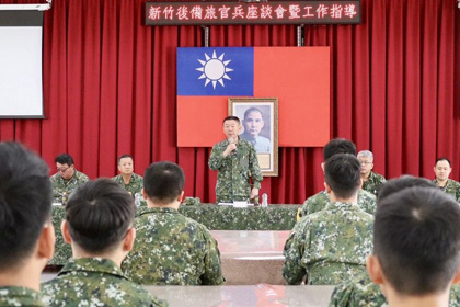 指揮官劉中將視導北部後備旅 肯定官兵召訓辛勞
