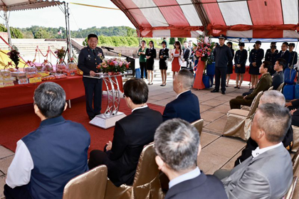 指揮官劉中將主持國軍忠靈二殿興建工程破土典禮