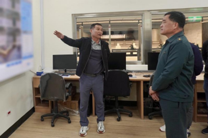 指揮官俞中將視導後備幹部訓練中心 勉強化全社會防衛韌性 指揮官俞中將視導後備幹部訓練中心 勉強化全社會防衛韌性