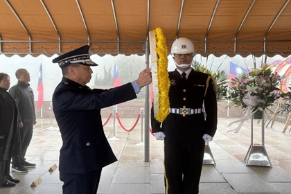 副總長執行官黃志偉上將主持民國114年春祭典禮