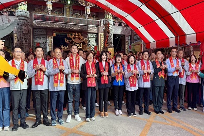 彰化縣後備指揮部指揮官出席溪湖鎮永安宮作醮開香典禮