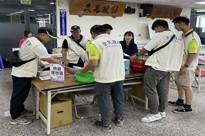 彰化縣芳苑鄉後備軍人輔導中心參與避難收容處所開設演練