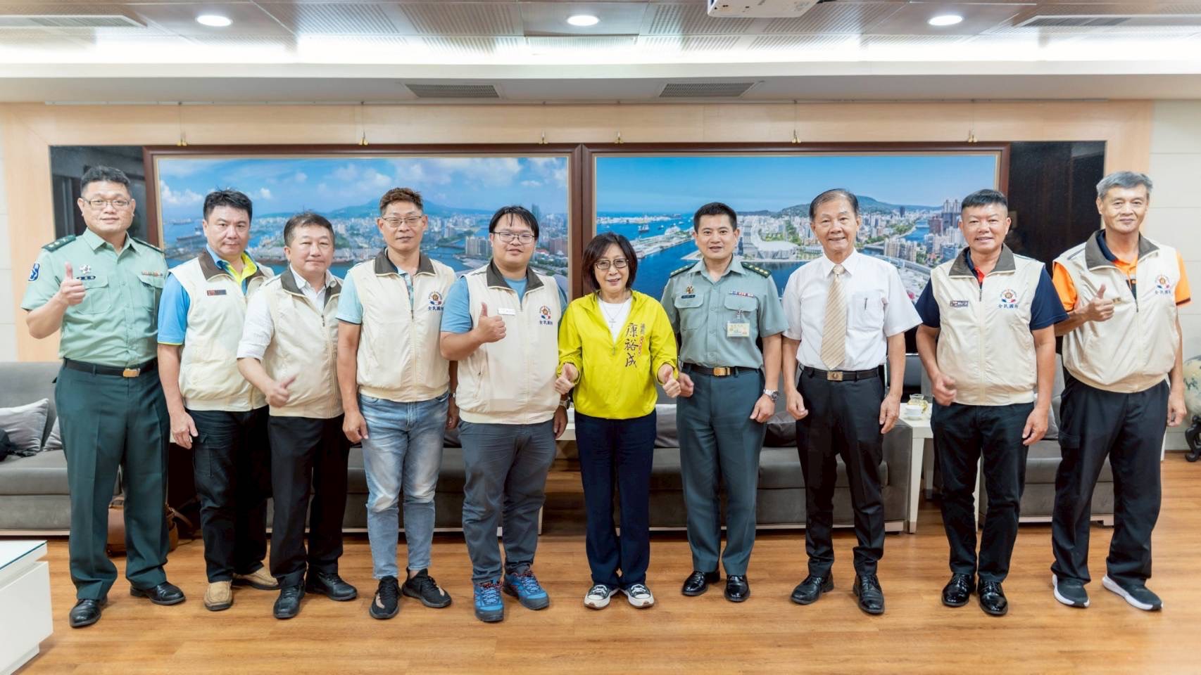 高雄市後備指揮部拜會康裕成議長，共促全民國防與城市韌性