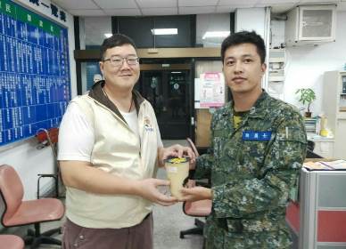暖暖區輔導中心幹部與災防連絡官進駐區公所合影