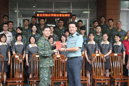 指揮官湯中將視導苗栗縣指揮部