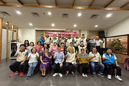 集集鎮後備軍人輔導中心召開組長會報，政戰處長呂中校列席指導