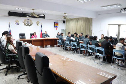 立法院外交及國防委員會羅美玲委員前往南投縣後備指揮部考察