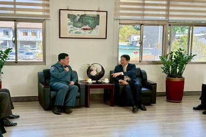 後備指揮部指揮官俞中將拜會役政司沈司長