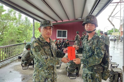指揮官傅中將視導南投縣後備旅教育召集訓練