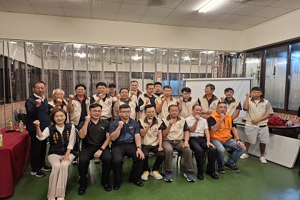 魚池鄉後備軍人輔導中心召開輔導組長聯席會報，參謀主任張中校列席指導