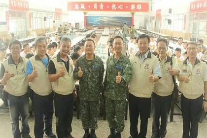 臺中市各區後備軍人輔導中心幹部聯合慰問後備1旅第5營教召部隊