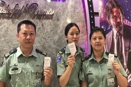 響應榮耀九三 影城憑證換票 臺中市後備指揮部穿軍服我驕傲活動2