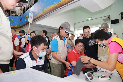 臺中市梧棲區後備軍人輔導中心幹部模擬協助傷患就醫提供心理慰助