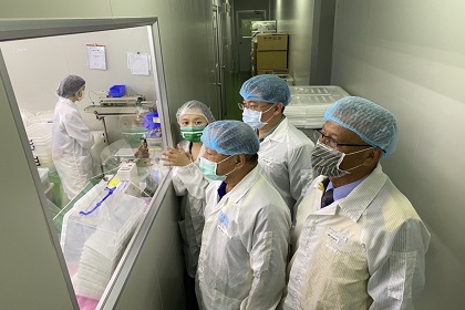 臺南市後備指揮部指揮官陳上校視導快篩工廠