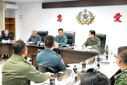 指揮官俞中將履新視導中區後備指揮部